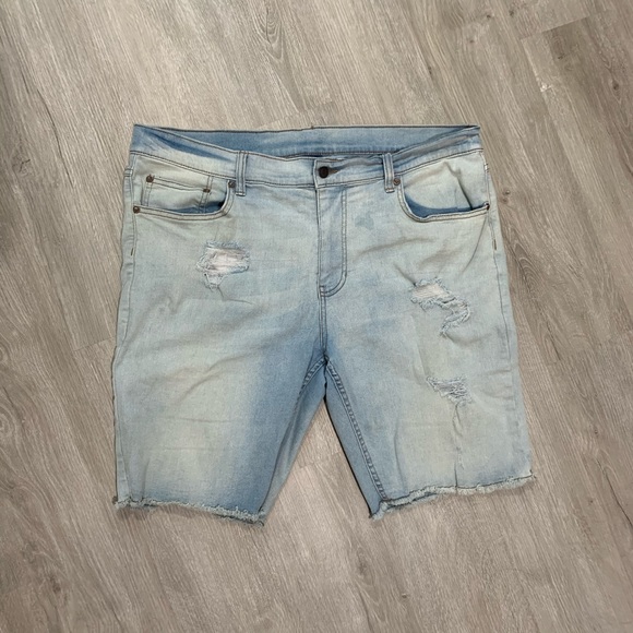 George Other - Men’s Distressed Light Wash Jorts